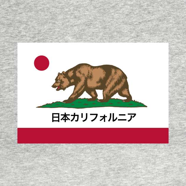 Alternate Japanese California flag by AidanMDesigns